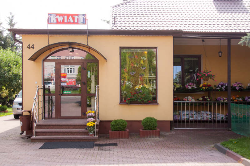 Wnętrze kwiaciarni KWIATY w Chełmie – Małgorzata Palkowska